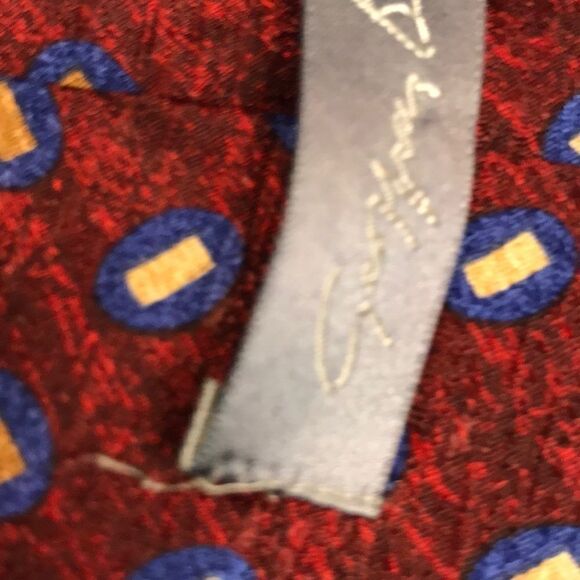 Vintage Geoffrey Bean Red Geometric Tie - Picture 5 of 9